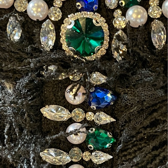 The Kasran Jeweled Tweed Halter Dress - Picture 9 of 12